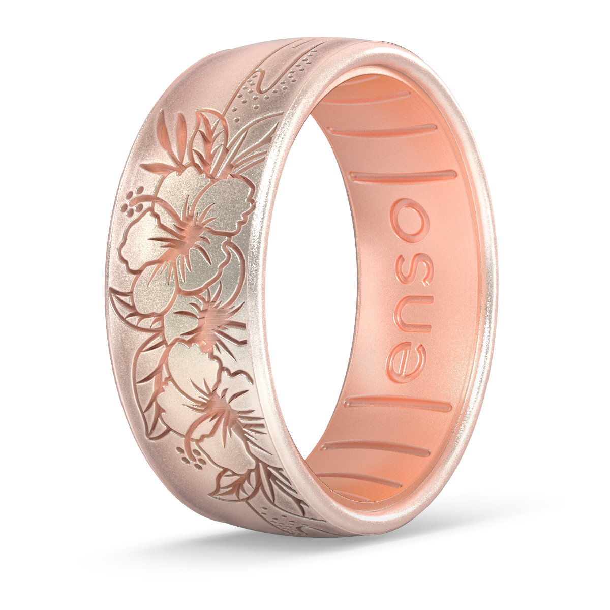 Etched Coastal - Hibiscus Beach - Unicorn/Rose Gold
