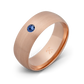 10K Rose Gold with Stone - Build Your Own Band