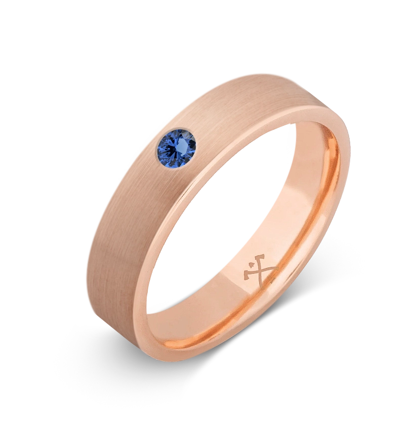 10K Rose Gold with Stone - Build Your Own Band