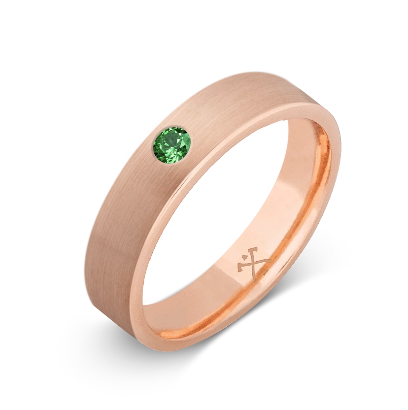 10K Rose Gold with Stone - Build Your Own Band