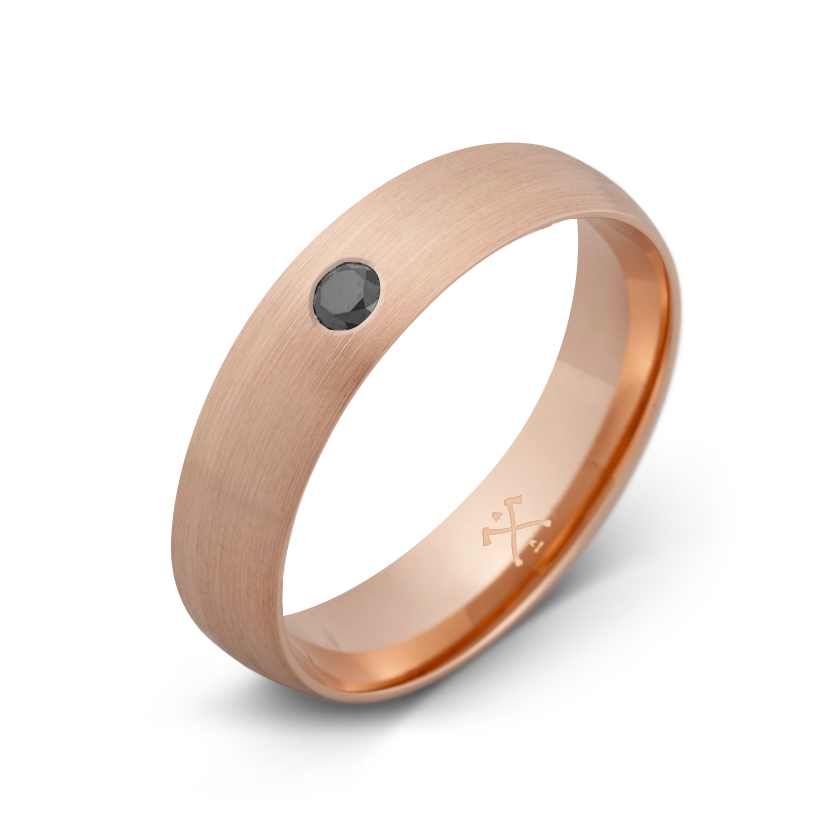 10K Rose Gold with Stone - Build Your Own Band