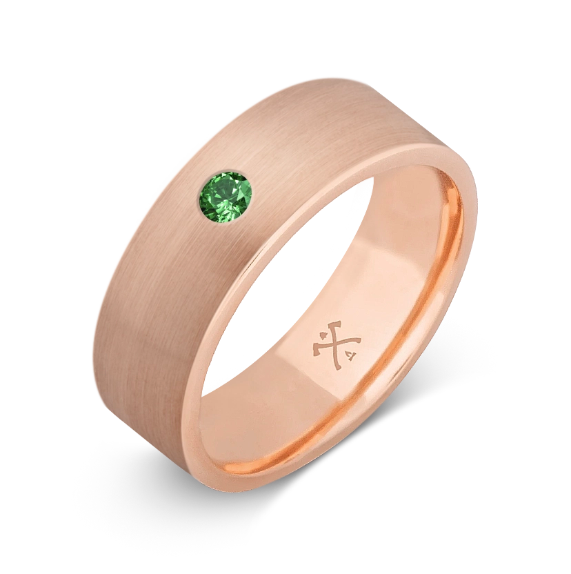 10K Rose Gold with Stone - Build Your Own Band