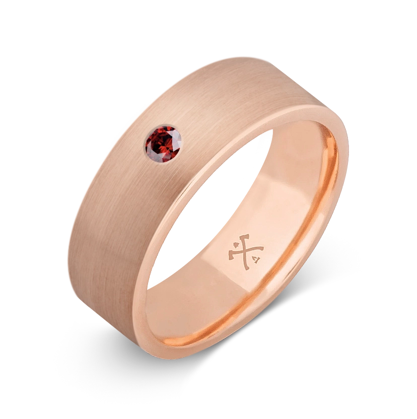 10K Rose Gold with Stone - Build Your Own Band