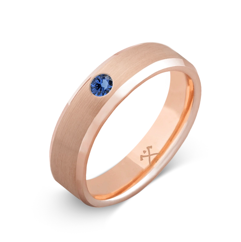 10K Rose Gold with Stone - Build Your Own Band