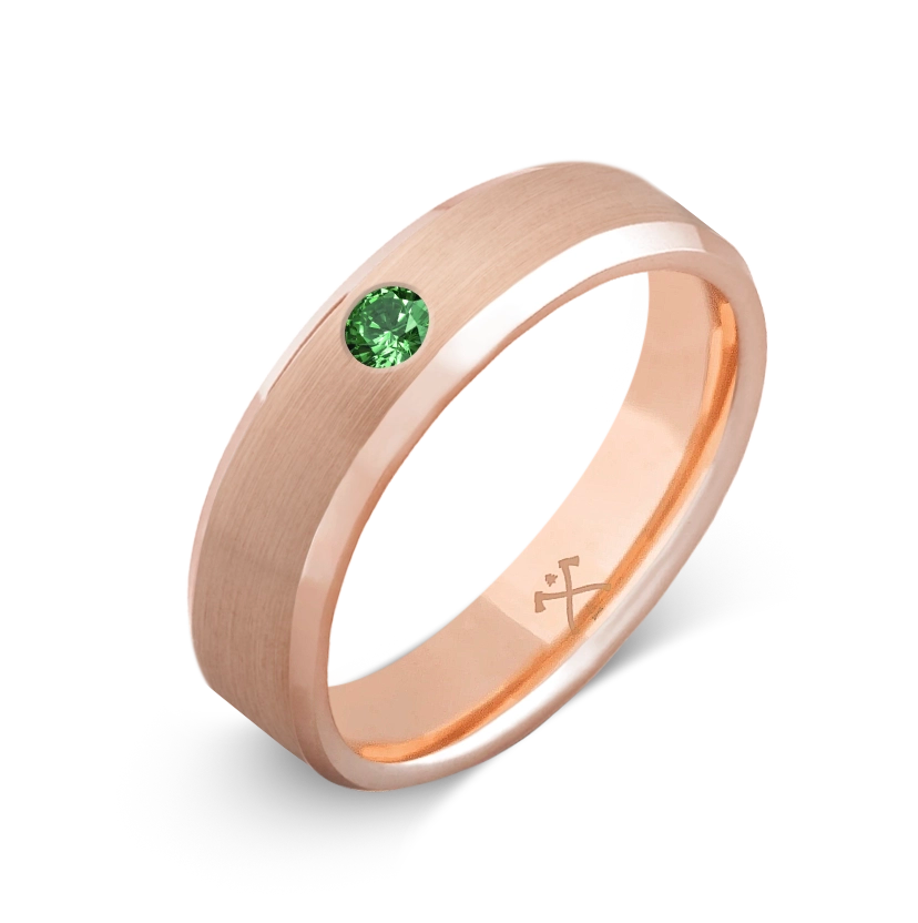 10K Rose Gold with Stone - Build Your Own Band