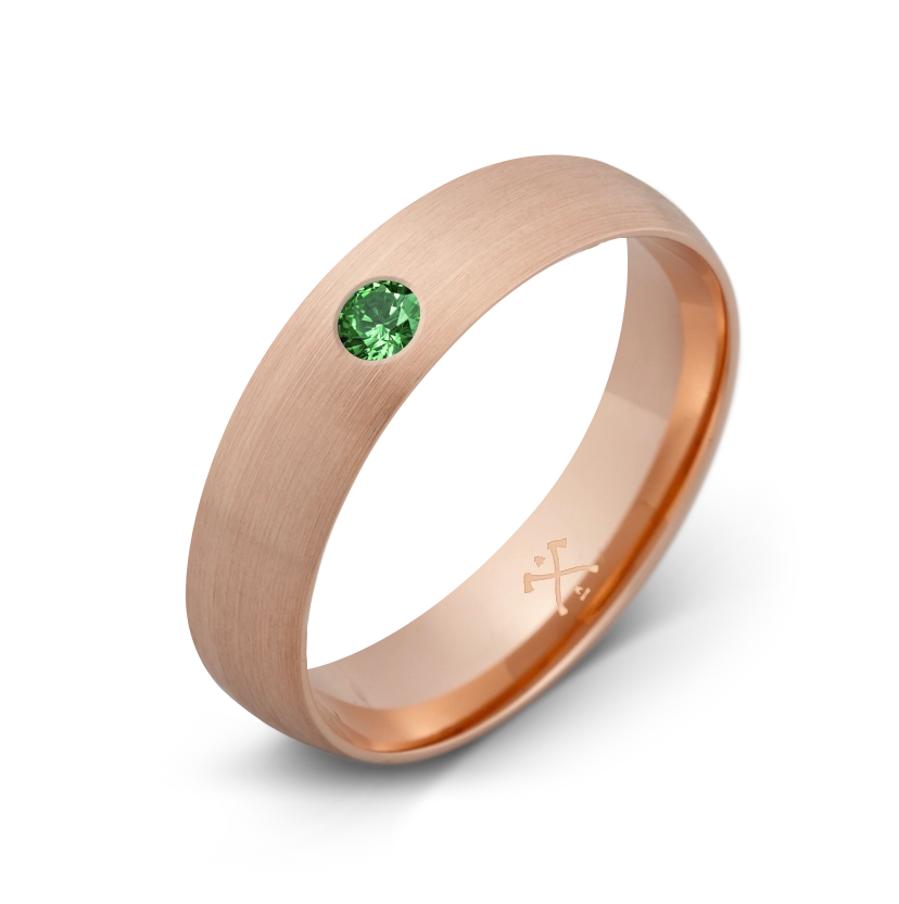 10K Rose Gold with Stone - Build Your Own Band