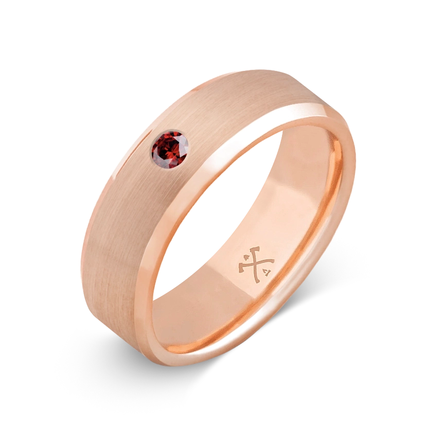 10K Rose Gold with Stone - Build Your Own Band