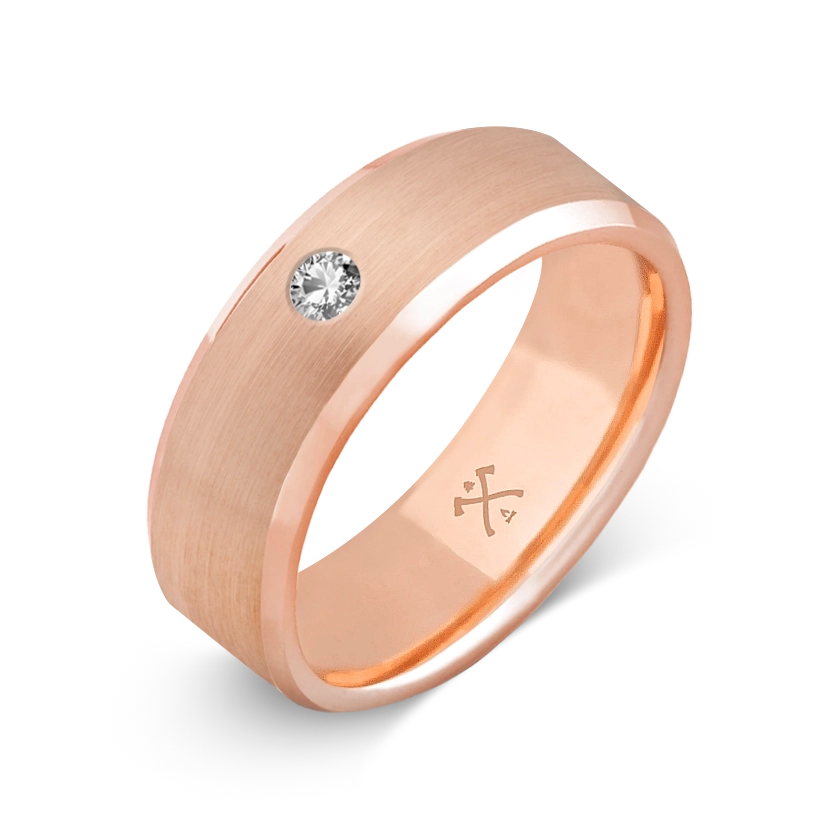 10K Rose Gold with Stone - Build Your Own Band