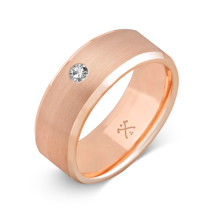 10K Rose Gold with Stone - Build Your Own Band