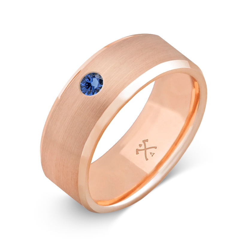 10K Rose Gold with Stone - Build Your Own Band