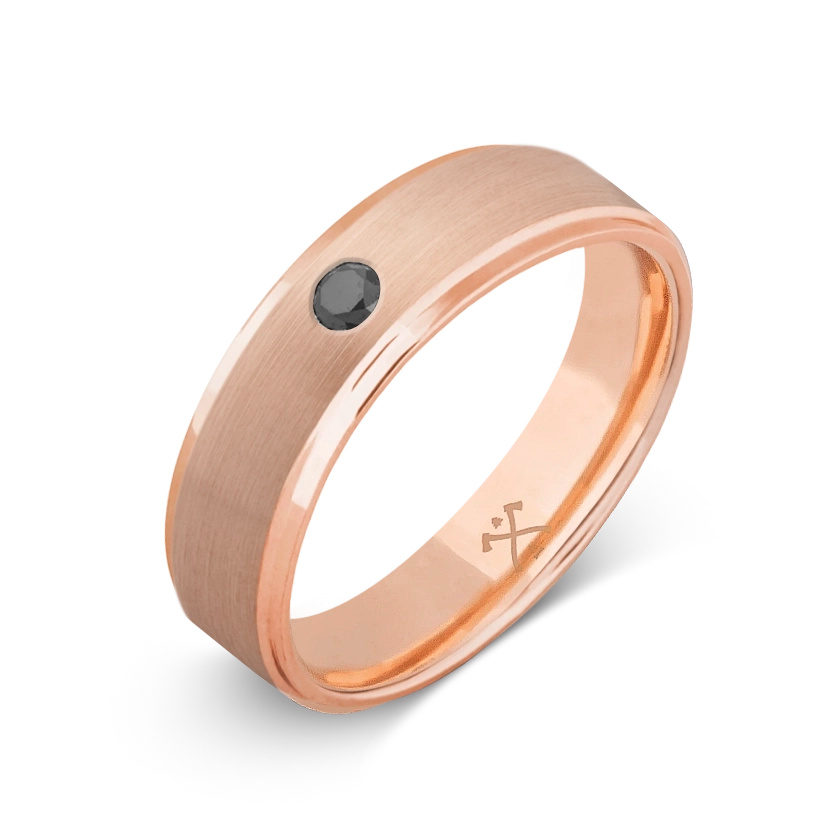 10K Rose Gold with Stone - Build Your Own Band