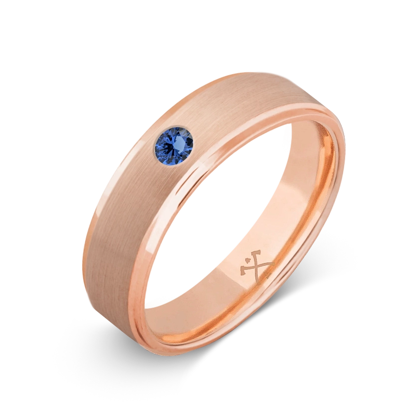 10K Rose Gold with Stone - Build Your Own Band