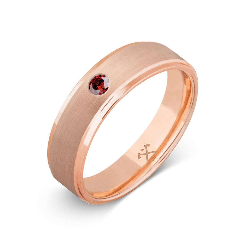 10K Rose Gold with Stone - Build Your Own Band