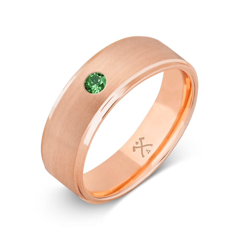 10K Rose Gold with Stone - Build Your Own Band