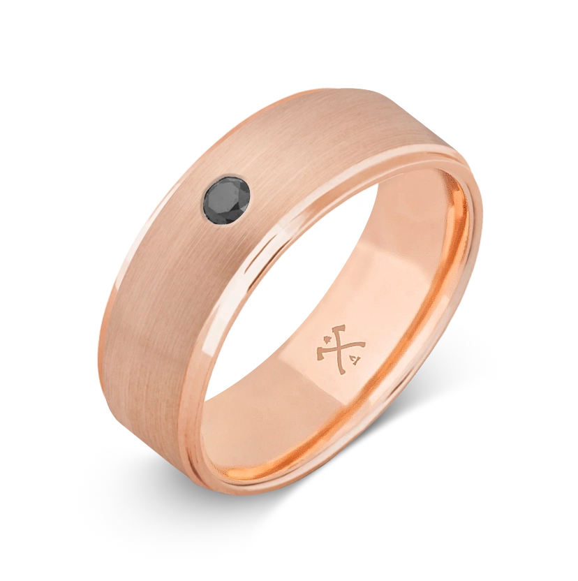 10K Rose Gold with Stone - Build Your Own Band