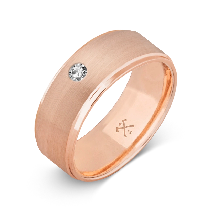 10K Rose Gold with Stone - Build Your Own Band