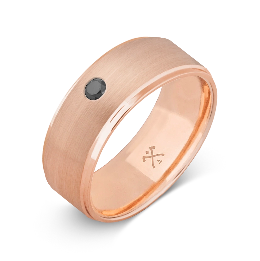 10K Rose Gold with Stone - Build Your Own Band