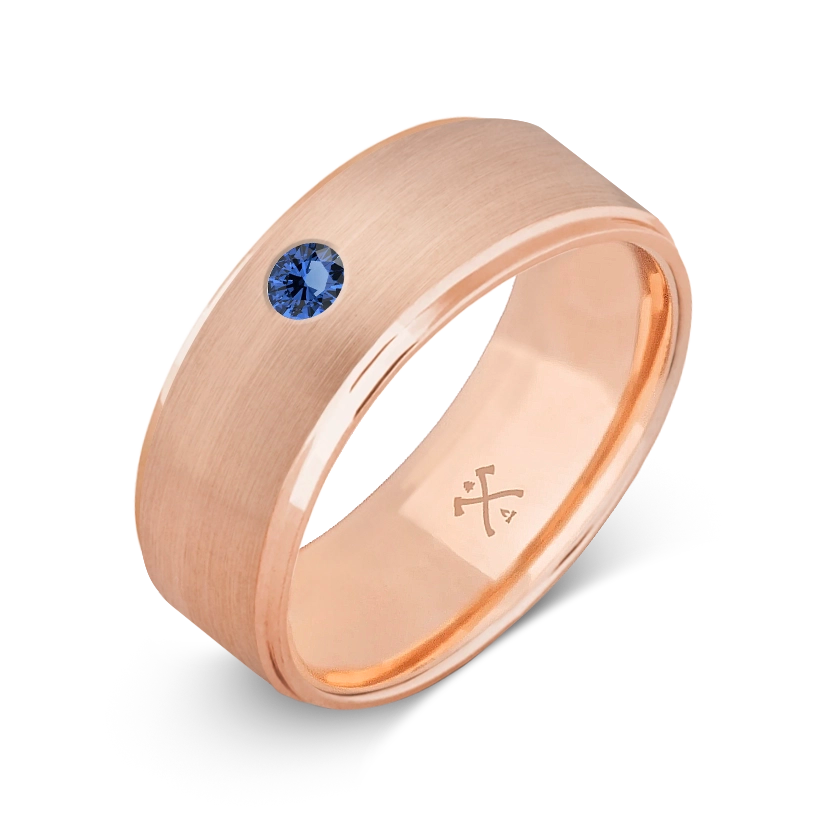 10K Rose Gold with Stone - Build Your Own Band