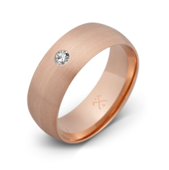 10K Rose Gold with Stone - Build Your Own Band