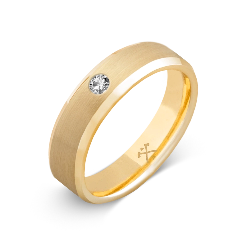 10K Yellow Gold with Stone - Build Your Own Band