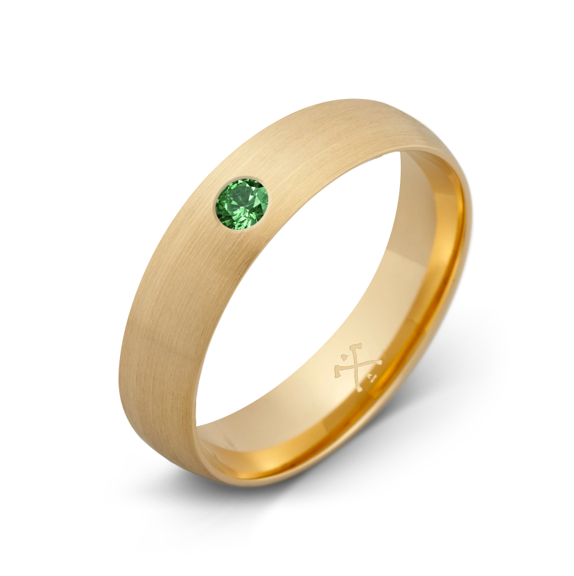 10K Yellow Gold with Stone - Build Your Own Band