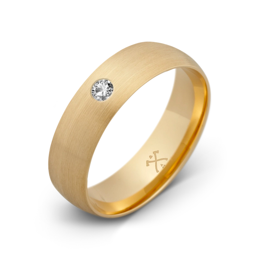 10K Yellow Gold with Stone - Build Your Own Band