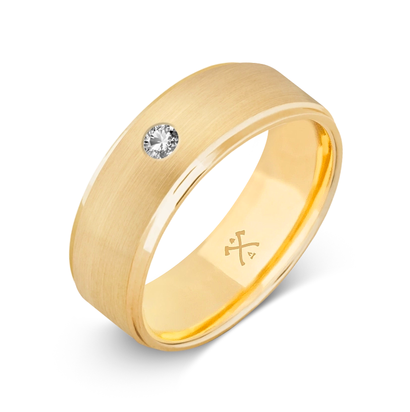 10K Yellow Gold with Stone - Build Your Own Band