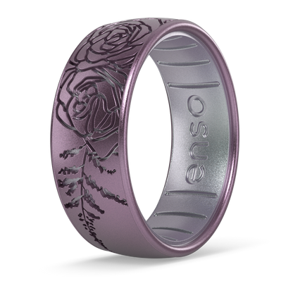 Etched Silicone Ring - Sugar Plum