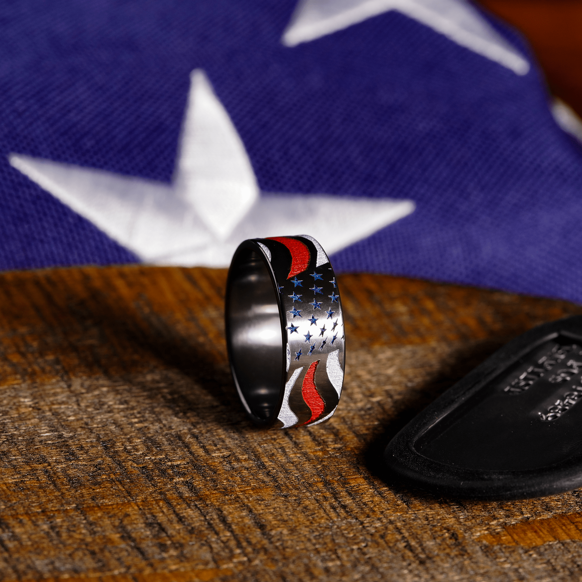 The Veteran - Men's Wedding Rings - Manly Bands