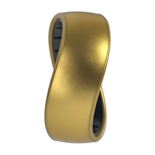 Dualtone Silicone Ring - Antique Gold/Black Pearl