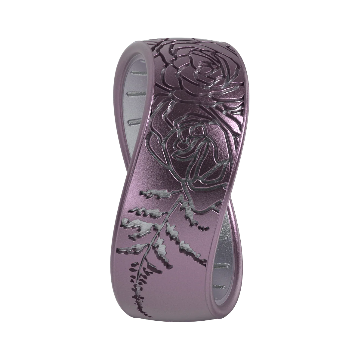 Etched Silicone Ring - Sugar Plum