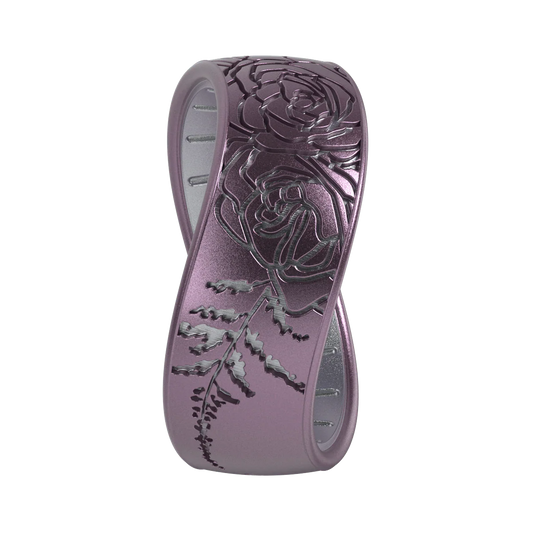 Etched Silicone Ring - Sugar Plum